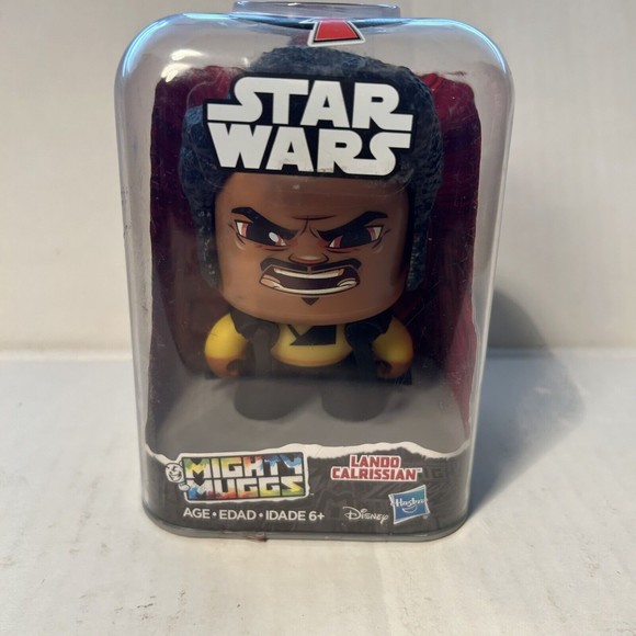 Hasbro Mighty Muggs Star Wars LANDO CALRISSIAN Mad Face Figure #11 Disney NEW - Picture 1 of 13
